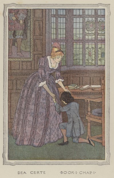 Illustration pour The History of Henry Esmond (lithographie couleur) - Francis Donkin Bedford