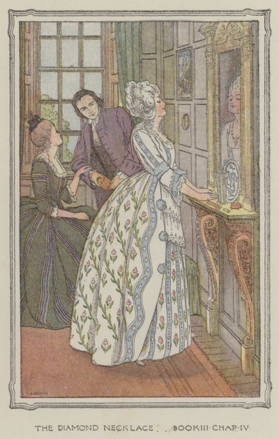 Illustration pour The History of Henry Esmond (lithographie couleur) - Francis Donkin Bedford