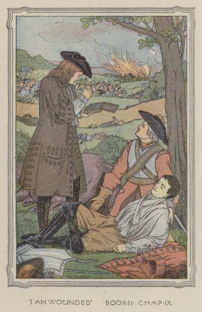 Illustration pour The History of Henry Esmond (lithographie couleur) - Francis Donkin Bedford