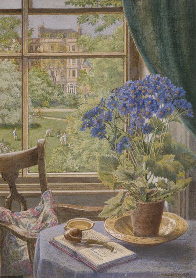 Ladbroke Square depuis mon studio (aquarelle sur papier) - Francis Donkin Bedford