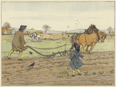 Laboureur (lithographie couleur) - Francis Donkin Bedford