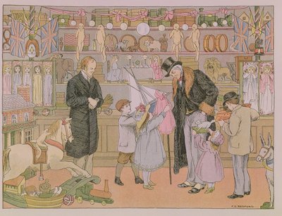 Le magasin de jouets, extrait de "The Book of Shops" (Le livre des magasins) - Francis Donkin Bedford