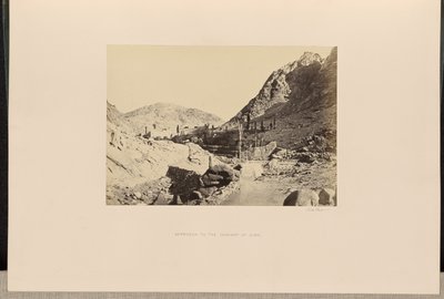 Approche du couvent du Sinaï - Francis Frith