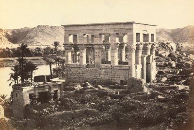 "Égypte et Palestine": pavillon de Trajan dans le complexe monumental de Philae, Île d