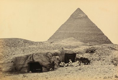 Égypte et Palestine : pyramides de Khéphren et tombes dans la forteresse de Gizeh, Haute-Égypte - Francis Frith