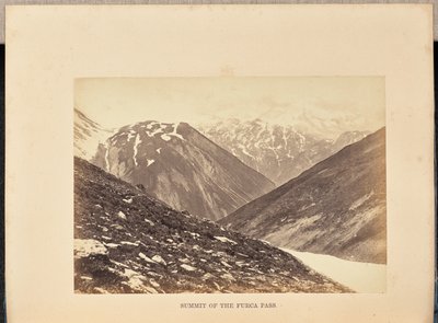 Sommet du col de la Furca - Francis Frith