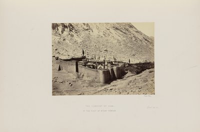 Le couvent du Sinaï, au pied du mont Horeb - Francis Frith
