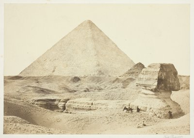 Le Sphinx et la Grande Pyramide - Francis Frith