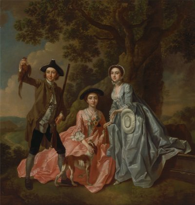 George Rogers et sa femme, Margaret, et sa sœur, Margaret Rogers - Francis Hayman