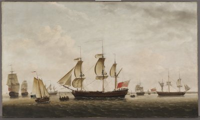 Les navires du capitaine Cook, HMS Resolution et Adventure dans le Long Reach, 1772 - Francis Holman