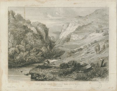 Dovedale - paysage: gravure, nd [c 1823] - Francis Legatt Chantrey