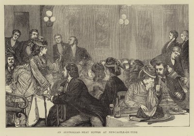 Un souper de viande australienne à Newcastle-on-Tyne - Francis S. Walker
