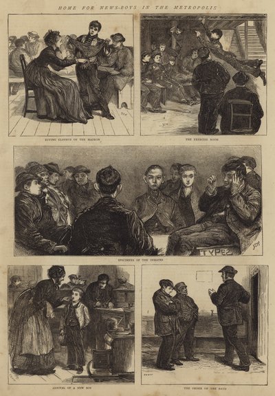 Maison pour les garçons de journaux dans la métropole - Francis S. Walker