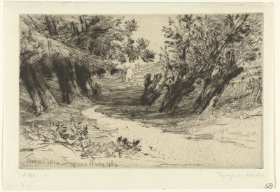 Promenade des amoureux - Francis Seymour Haden (Sir) (signed by artist)