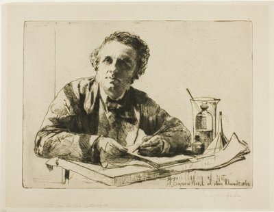 Portrait de Francis Seymour Haden, No. 2 (Pendant la gravure) - Francis Seymour Haden