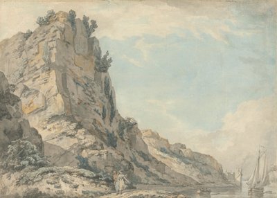 Le rocher de Saint-Vincent, Clifton, Bristol avec la maison de la source de Hotwell au loin - Francis Wheatley