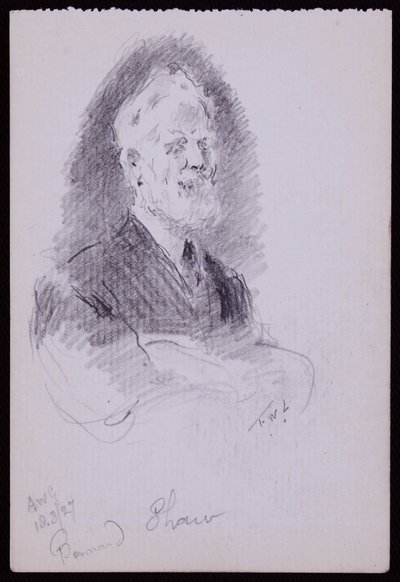 Portrait de George Bernard Shaw - Francis Wilfred Lawson