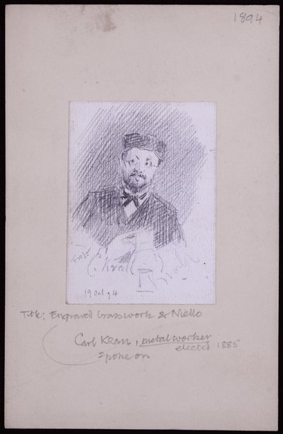Portrait de Karl Krall - Francis Wilfred Lawson