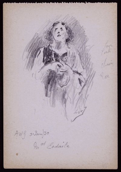 Portrait de Mme Arundel Esdaile - Francis Wilfred Lawson
