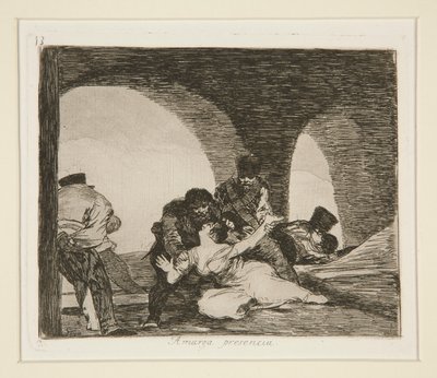 Amarga presencia (Difficile à supporter), pl. 13 de Los desastres de la guerra (Les désastres de la guerre) - Francisco de Goya