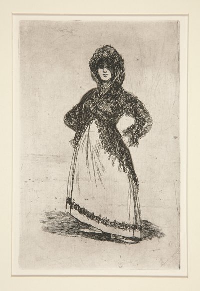 Maja [avec fond clair] - Francisco de Goya