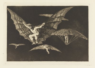 Manière de voler, planche 13 dans Proverbes - Francisco de Goya