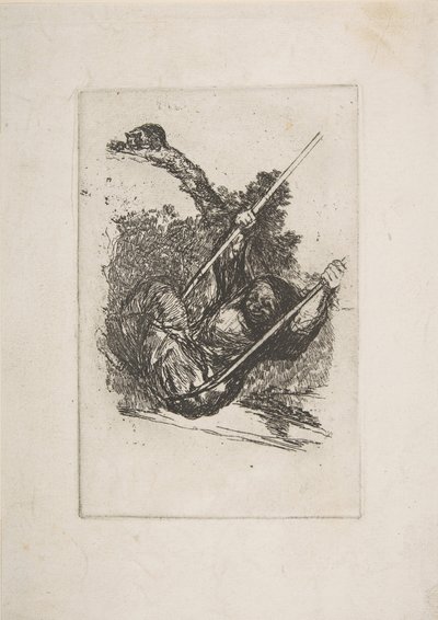 Vieille femme sur une balançoire - Francisco de Goya