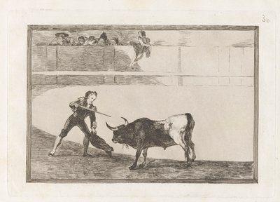 Pedro Romero tuant le taureau arrêté - Francisco de Goya