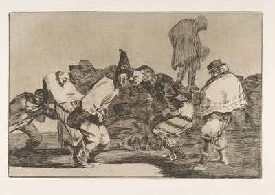 Planche 14 des Disparates : Folie du Carnaval, vers 1816-23 publié en 1864 - Francisco de Goya