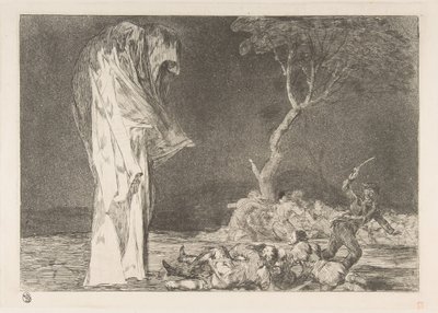 Planche 2 des Disparates : Folie de la peur, vers 1816-23 publié vers 1848 - Francisco de Goya