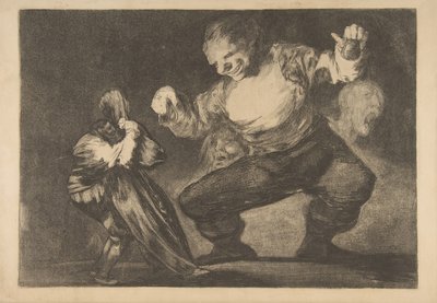 Planche 4 des Disparates: Simplet - Francisco de Goya