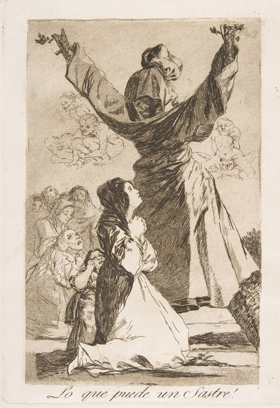 Planche 52 de Los Caprichos: Ce que peut un tailleur! Lo que puede un Sastre!, 1799 - Francisco de Goya