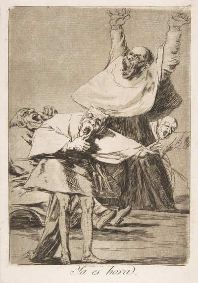 Planche 80 de Los Caprichos : Il est temps, 1799 - Francisco de Goya