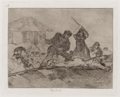 Populacho (Rabble), Planche 28 de Los desastres de la guerra (Les Désastres de la guerre) - Francisco de Goya