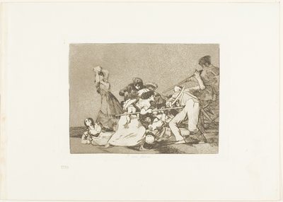 Et ils sont comme des bêtes sauvages, planche cinq de Les désastres de la guerre - Francisco Jose de Goya y Lucientes