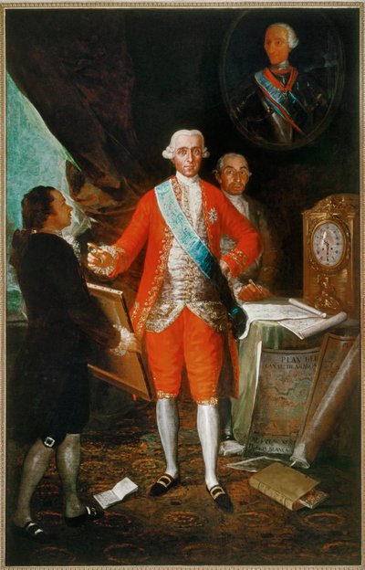 Don José Monino, Comte de Floridablanca (peinture sur toile) - Francisco Jose de Goya y Lucientes