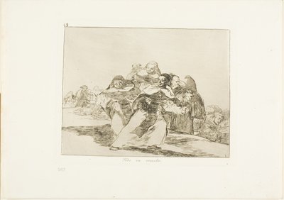 Tout est sens dessus dessous, planche 42 de Les Désastres de la guerre - Francisco Jose de Goya y Lucientes