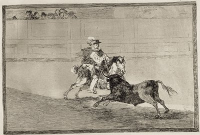 GOYA Y LUCIENTES, Francisco de (1746-1828). Un chevalier espagnol monté dans l