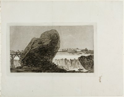 Paysage avec cascade - Francisco Jose de Goya y Lucientes