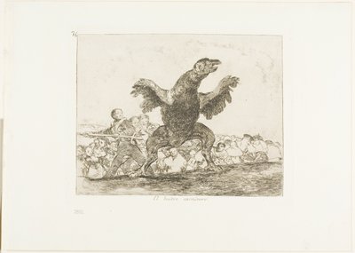 Le Vautour carnivore, planche 76 des Désastres de la guerre - Francisco Jose de Goya y Lucientes