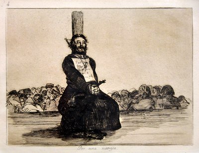 Les Désastres de la guerre : Por una Navaja (pour un couteau) - Francisco Jose de Goya y Lucientes
