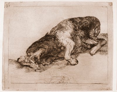 Les Désastres de la guerre : Monstre fier ! - Francisco de Goya
