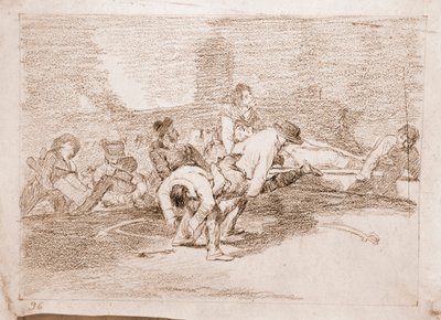 Les désastres de la guerre : Ils pourront encore servir (dessin préparatoire) - Francisco de Goya