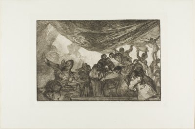 Sans se recommander ni à Dieu ni au diable, planche 15 de Los Proverbios - Francisco Jose de Goya y Lucientes