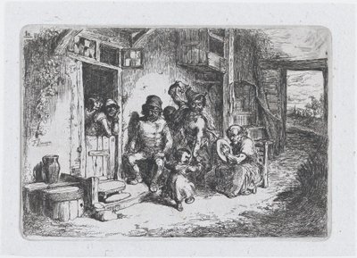 Planche 10 : deux personnages dansant, un autre assis jouant du tambour, de la série des coutumes..., 1850 - Francisco Lameyer Berenguer