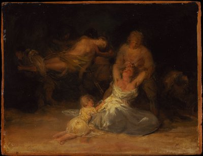 Acte de violence contre deux femmes - Francisco de Goya