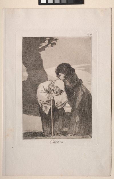 Caprichos: Chut! - Francisco de Goya