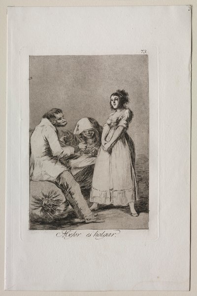 Caprichos: Il vaut mieux être paresseux - Francisco de Goya
