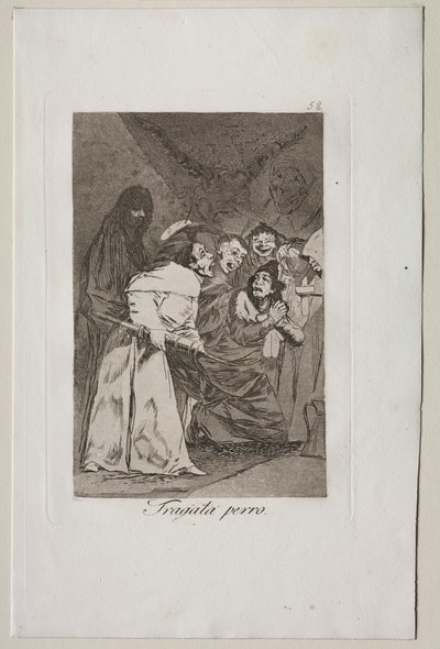 Caprichos : Avale-le, Chien ! - Francisco de Goya
