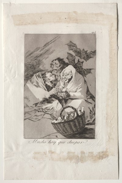 Caprichos : Il y a beaucoup à sucer - Francisco de Goya